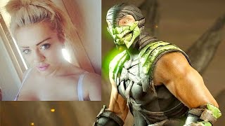 Jessica Plays Mortal Kombat X PC Mods - Twitch SKIN REPTILE Primary HUMAN