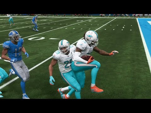 Madden 19 Miami Dolphins vs Detroit Lions Gameplay