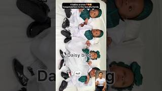 4 babies at once 🎥: riversbrides #4babies   #Quadruplets  #children #shorts #viral #youtube