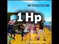 1 Hp challenge v/s Noob Teammates 😱 #freefire #viral #shorts