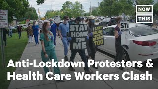 Anti-Lockdown Protesters Clash with COVID-19 Health Care Workers in North Carolina | NowThis