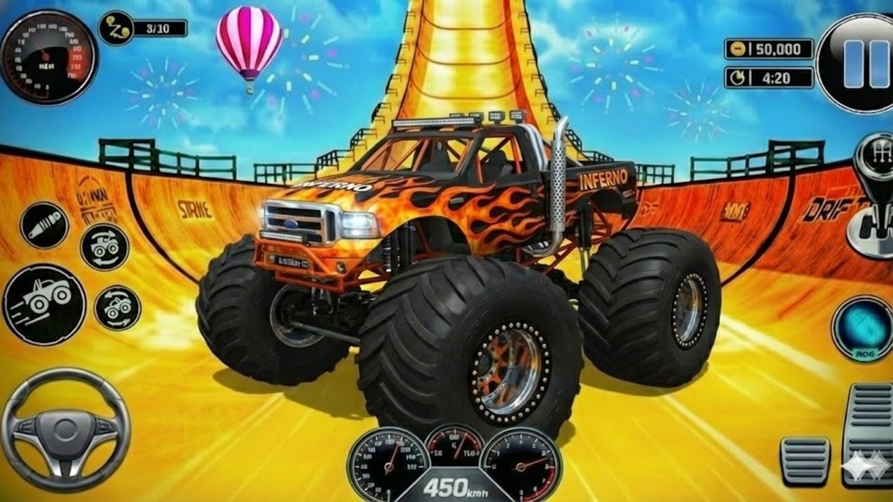 Monster Truck Mega Ramp Impossible Driver - Monster Truck Mega Ramp Racing - Android Gameplay