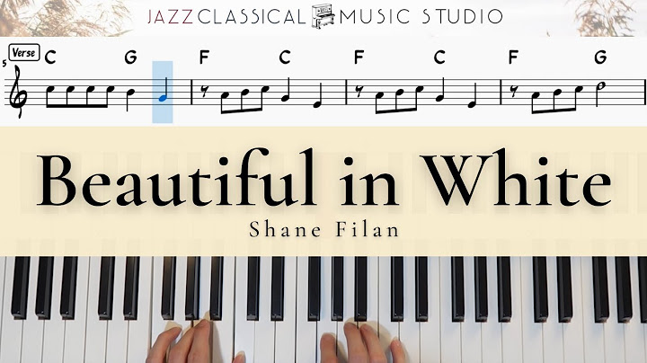 Beautiful in White sheet piano pdf