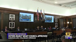 Co. Springs City Council reacts to over 80% of voters rejecting a land annexation they approved