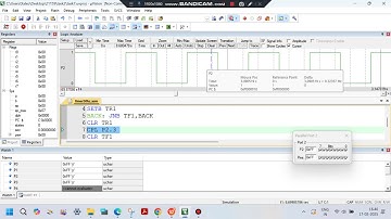 Frequency 50 Hz square wave Timer  Microcontroller 8051 Simulation Keil Microvision