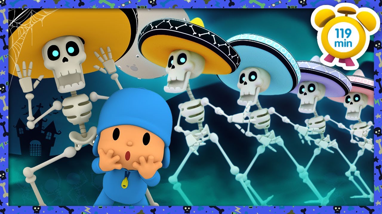 💀 POCOYÓ en ESPAÑOL - Los esqueletos salen de su tumba ⚰️ [119 min