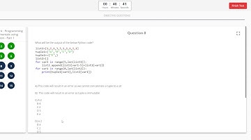 Programming Fundamental Using Python part-1 (Infosys SpringBoard Assessment Answer)