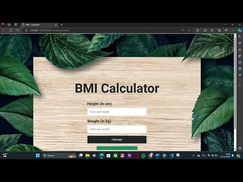 BMI calculator using HTML,CSS,JS // #frontend #webdevelopment