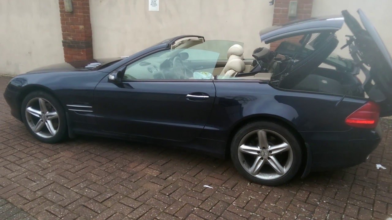 Remote Roof Mercedes SL SL350 SL500 R230 Top Down YouTube