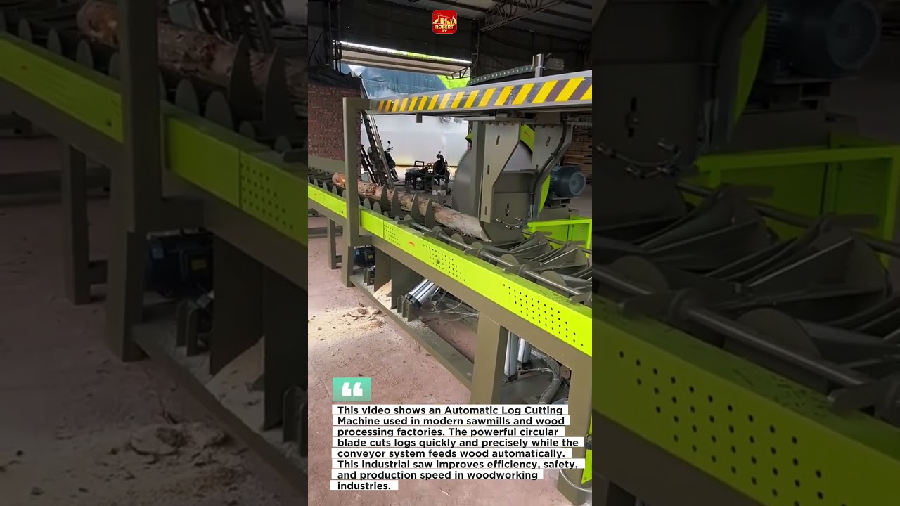 Ultimate Automatic Log Cutting Machine | Industrial Wood Saw Cutting Logs Fast | Sawmill Technology