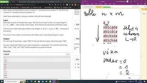Codeforces Round 894 (Div. 3) | A. Gift Carpet | code C++ + solution