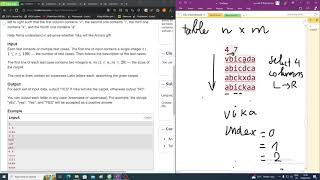 Codeforces Round 894 (Div. 3) | A. Gift Carpet | code C++ + solution