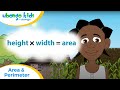 Area And Perimeter Basic Math For Kids Ubongo Kids Compilation African Educational Cartoons