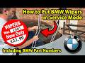 How to Put BMW Wipers in Service Mode