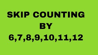 Celebrity MATHEMATICS 6:PERFORMANCE TASK | SKIP COUNTING 6,7,8,9,10,11,12 Profile