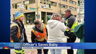 Denver police officer saves the day when baby stopped breathing