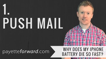 Why Does My iPhone Battery Die So Fast? 1. Push Mail
