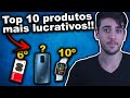 TOP 10 Produtos que mais me deram LUCRO no último mês!! - Produtos lucrativos para você vender!!