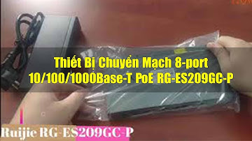 Thiết Bị Chuyển Mạch 8-port 10/100/1000Base-T PoE RG-ES209GC-P - T2QWIFI