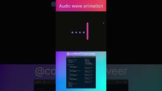 wave audio animation using html css and JavaScript #html #css #javascript