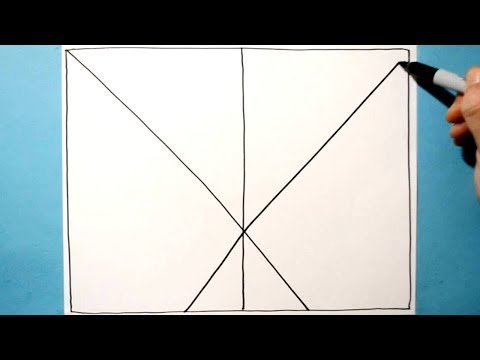Easy 3D Abstract Drawing / Symmetrical Line Illusion Pattern / Daily Art Therapy / Day 099