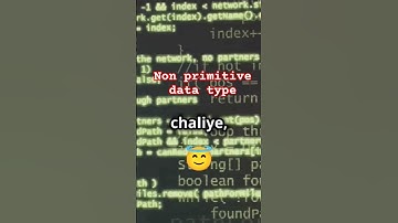 Non primitive data types explained 😇 @cyberspace6686
