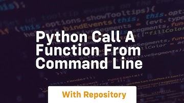 python call a function from command line