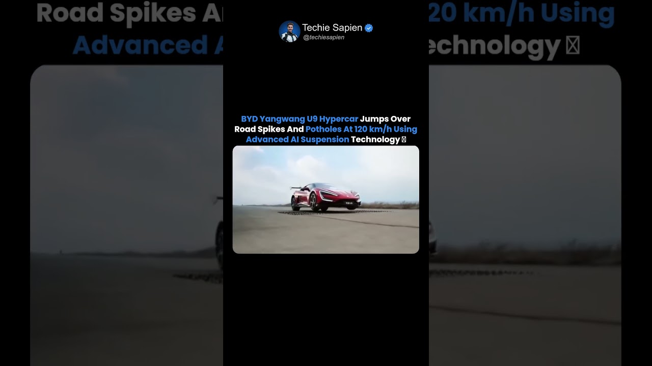 BYD Yangwang U9 Jumps Over Spikes And Potholes At 120 km/h 🤯🚗⚡