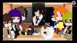 BSD react to dazai(My AU Fyozai)