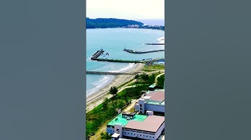 Drone view pangandaran