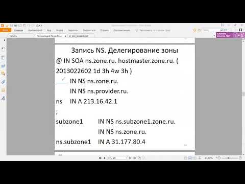 Структура пакета DNS и формат файлов описания зоны