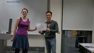 Katia Hougaard as Chief Judge at Imperial College Speakers Contest