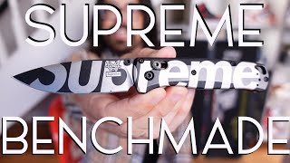 SUPREME x BENCHMADE Unboxing! Coolest Knife Ever?!? Love Supreme Functional Art Collabs!
