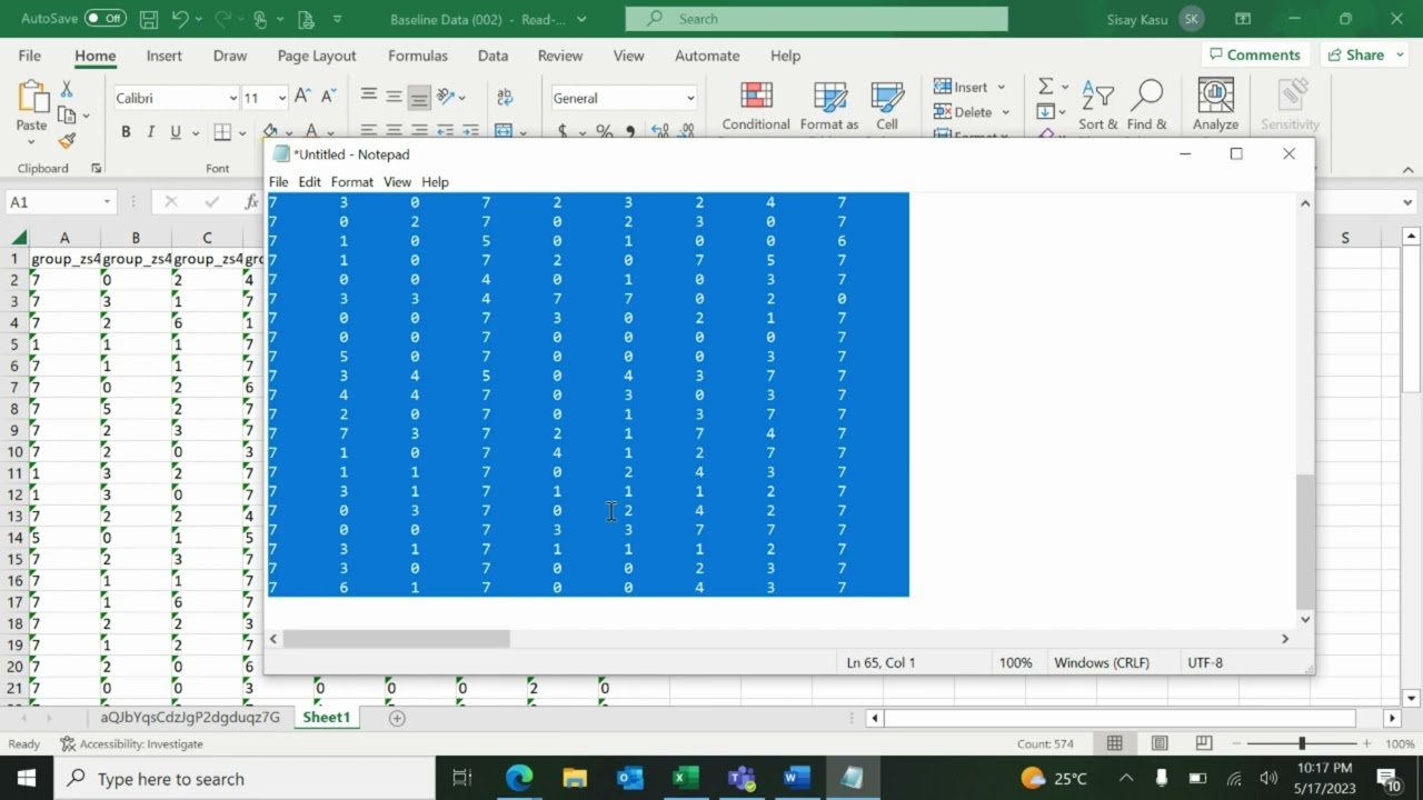 Calculating Food Consumption Score using Excel Simplified