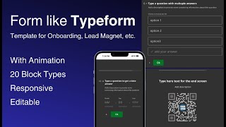 Animated and Engaging Form in Typeform Style | Bubble.io guide | Walk Through