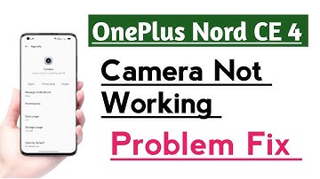 OnePlus Nord CE 4 How to Fix Camera Not working problem Fix | Camera Open Nahi ho raha
