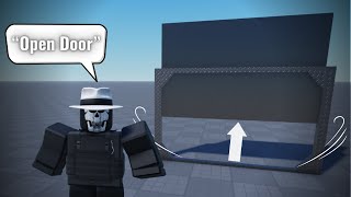 How to Make a Door That Opens With Chat in Roblox Studio