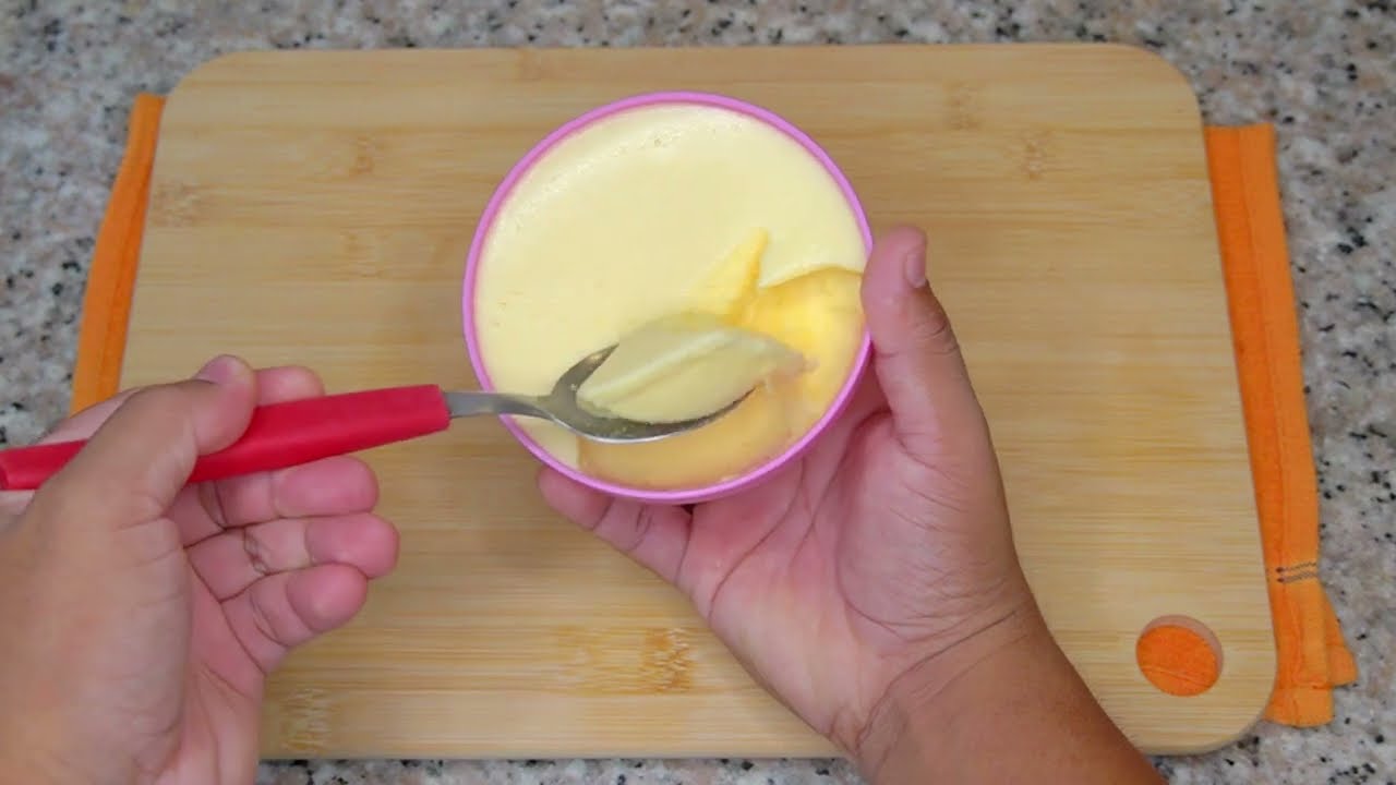 Gelatina Cremosa Sin Leche Con Solo 1 Ingrediente