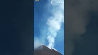 Mt Etna blow volcanic vortex rings