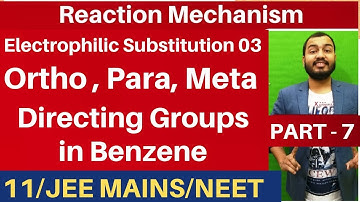 Reaction Mechanism 07| Electrophilic Substitution 03 :Effect of Substituent on Reactivity Of Benzene