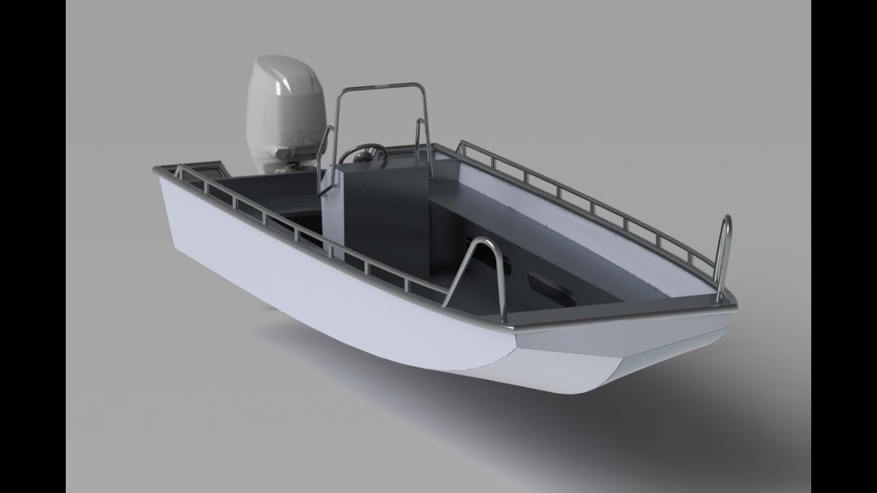 Sheetmetal aluminium boat YouTube