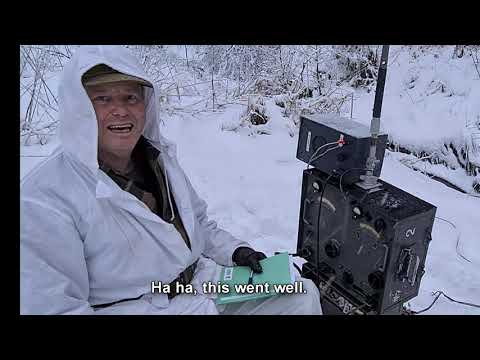 German WW2  radio Torn.Fu.b1 operated in snow.