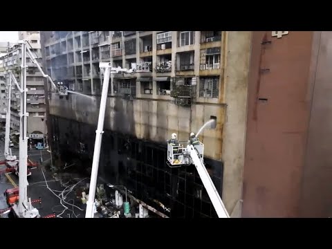 Live: CMG reporter at the Kaohsiung building fire rescue scene in Taiwan