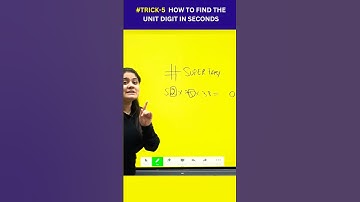 Trick-5 How to find the Unit Digit in seconds#Tricks#maths#mathatricks#Dreammaths