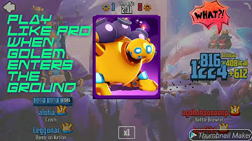 When bomb Golem enters the ground Badland brawl!!!