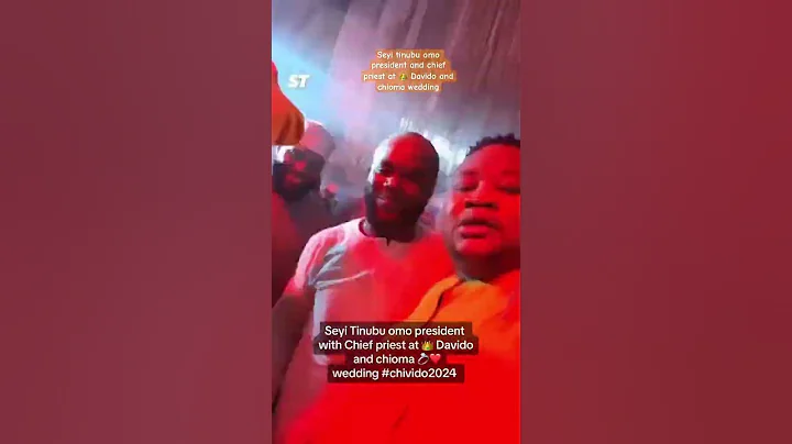 Seyi tinubu omo president and chief priest at 👑 Davido and chioma wedding #chivido #afrobeats