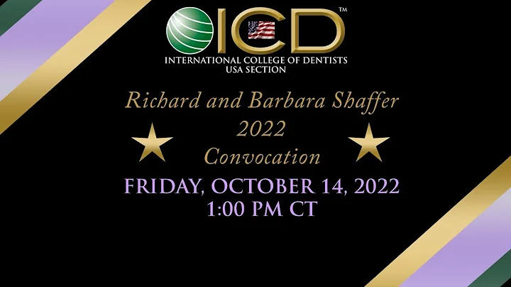 2022 Richard and Barbara Shaffer Convocation