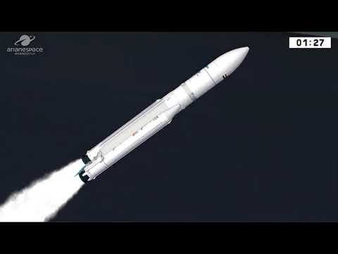 Ariane 5 Rocket Launches Satellites for Egypt and Inmarsat