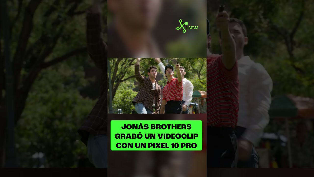 Los Jonas Brothers grabaron  un video con el Google Pixel 10 Pro