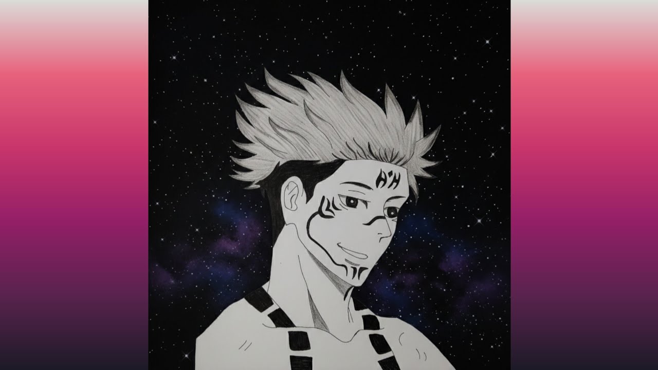 Artful Suman is live Sukuna sketch #anime#pencil#trending #anime #viral #drawing 